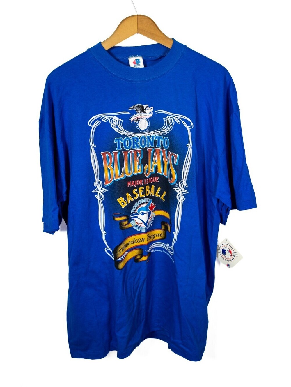 Toronto Blue Jays Vintage 90s Made In Canada MLB T-Shirt NEW with Tag - Men's XL